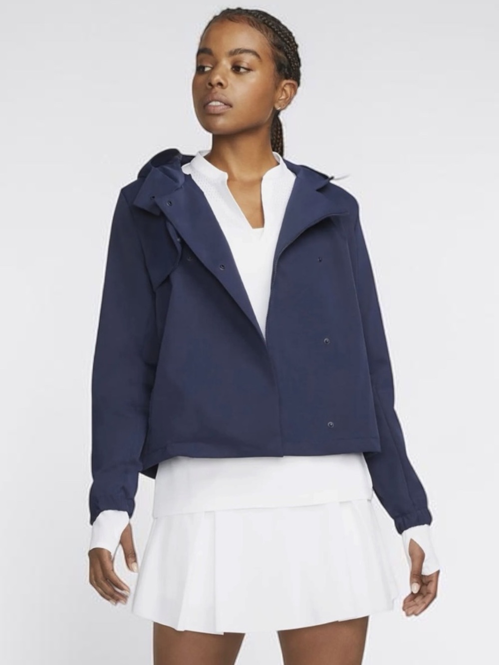 Nike Repel Golf Hooded Rain Jacket Navy Size Large